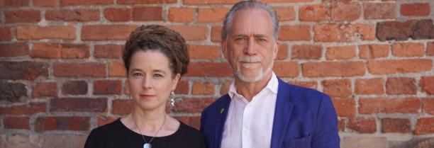 Miljöpartiets språkrör Amanda Lind och Daniel Helldén